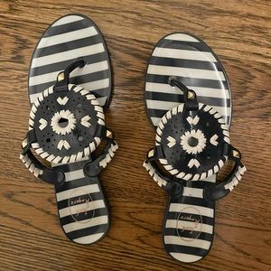 Jack Rogers Georgica jellies navy white 6